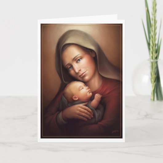 Cartes Pour Fêtes Annuelles Mère divine (Devant)