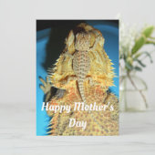 Cartes Pour Fêtes Annuelles Mère et bébé dragon à oreilles (Debout devant)