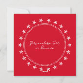 Cartes Pour Fêtes Annuelles Mère Fille Rouge Joyeux Noël Personnalisable (Dos)