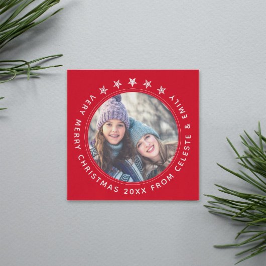 Cartes Pour Fêtes Annuelles Mère Fille Rouge Joyeux Noël Personnalisable