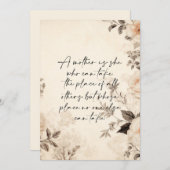 Cartes Pour Fêtes Annuelles Mère Irréprochable (Devant / Derrière)