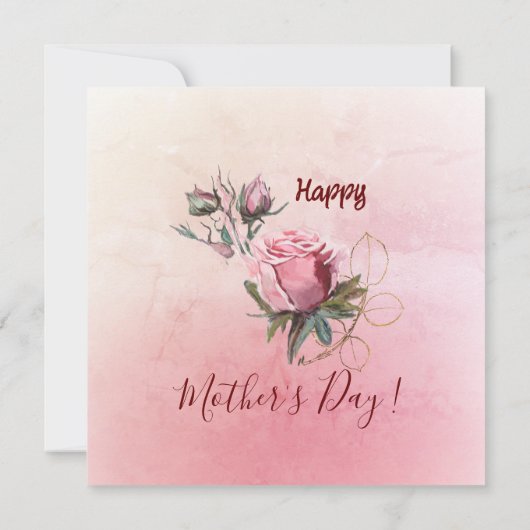 Cartes Pour Fêtes Annuelles Mère tenant un enfant carré (Dos)