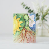 Cartes Pour Fêtes Annuelles Mère Terre Déesse Gaia (Debout devant)