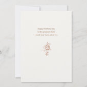 Cartes Pour Fêtes Annuelles Mère vintage et bébé (Dos)