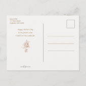 Cartes Pour Fêtes Annuelles Mère vintage et bébé (Dos)