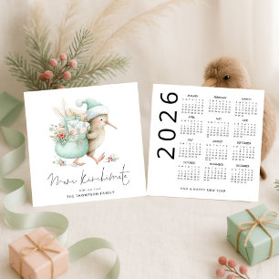 Cartes Pour Fêtes Annuelles Meri Kirihimete Kiwi 2026 Calendrier NZ Noël
