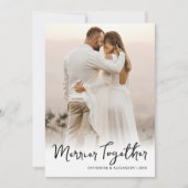 Cartes Pour Fêtes Annuelles Merrier Ensemble Photo Noël (Devant)