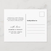 Cartes Pour Fêtes Annuelles Merrier minimal ensemble Noël Mariage (Dos)