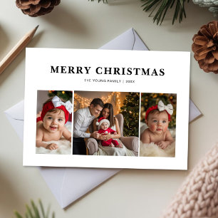 Cartes Pour Fêtes Annuelles Merrier moderne ensemble voeux de Noël pour Cou
