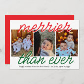 Cartes Pour Fêtes Annuelles Merriest (Devant / Derrière)