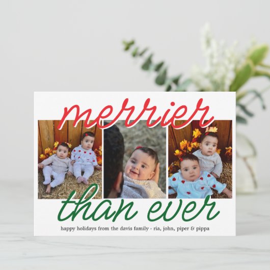 Cartes Pour Fêtes Annuelles Merriest (Debout devant)