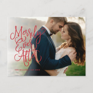 Cartes Pour Fêtes Annuelles Merrily Ever After Photo de vacances complet   Mer