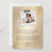 Cartes Pour Fêtes Annuelles Merrily Ever Après Knot & Sparkles Photo Mariage (Dos)