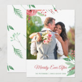 Cartes Pour Fêtes Annuelles Merrily Ever Après Noël photo de vacances (Devant / Derrière)