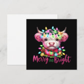 Cartes Pour Fêtes Annuelles Merry and bright Flat Holiday Card (Devant / Derrière)