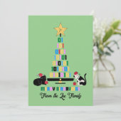 CARTES POUR FÊTES ANNUELLES MERRY BINARY CHRISTMAS (Debout devant)
