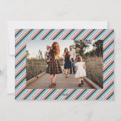 Cartes Pour Fêtes Annuelles Merry + Bright Marquee Holiday Card - Vert (Dos)