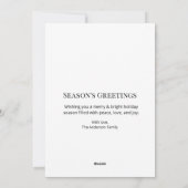 Cartes Pour Fêtes Annuelles Merry & Bright Modern Christmas Tree Flat Holiday (Dos)