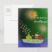 Cartes Pour Fêtes Annuelles Merry christmas (Devant / Derrière)