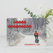 Cartes Pour Fêtes Annuelles Merry Christmas (Debout devant)