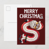 Cartes Pour Fêtes Annuelles Merry CHristmas (Devant / Derrière)