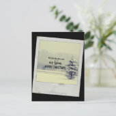 Cartes Pour Fêtes Annuelles Merry Christmas (Debout devant)