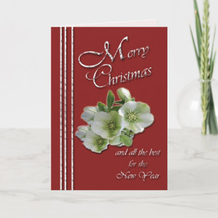 Cartes Pour Fêtes Annuelles Merry Christmas and Happy New Year Card