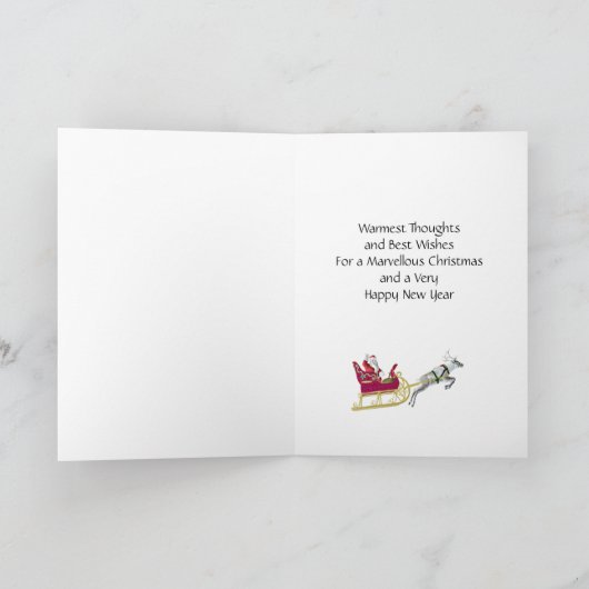 Cartes Pour Fêtes Annuelles Merry Christmas brother and partner (Intérieur)