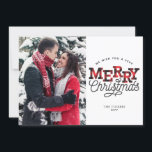 Cartes Pour Fêtes Annuelles MERRY Christmas Buffalo Plaid Photo Holiday<br><div class="desc">This trendy photo objets the texte "Merry Christmas" in red and black buffalo plaid. Click the customize button for more flexity in adjusting the graphics, text and/or photo ! Variations of this design, additional colors, as well as coordinating products are available in our shop, zazzle.com/doodlelulu* Contact us if you need...</div>