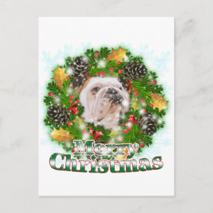 Cartes Pour Fêtes Annuelles Merry Christmas Bulldog