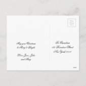 Cartes Pour Fêtes Annuelles Merry Christmas Candles Gold Typographie (Dos)