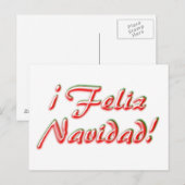 Cartes Pour Fêtes Annuelles Merry Christmas card (Devant / Derrière)