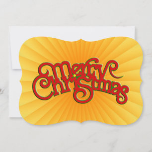 Cartes Pour Fêtes Annuelles MERRY CHRISTMAS - Conception vintage du texte de N