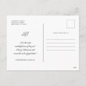 Cartes Pour Fêtes Annuelles Merry Christmas Elegant Modern Christmas Tree (Dos)