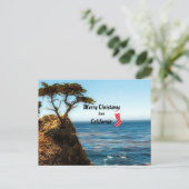 Cartes Pour Fêtes Annuelles Merry Christmas from California (Debout devant)