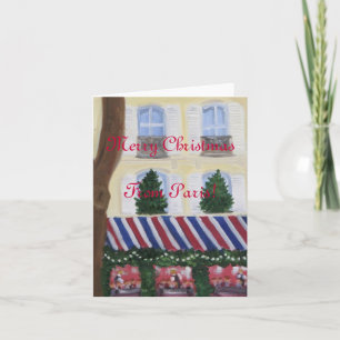 Cartes Pour Fêtes Annuelles Merry Christmas from Paris