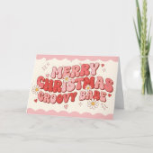 Cartes Pour Fêtes Annuelles Merry Christmas Groovy Babe (Devant)