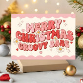 Cartes Pour Fêtes Annuelles Merry Christmas Groovy Babe