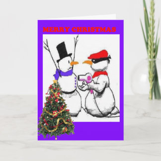 Cartes Pour Fêtes Annuelles Merry Christmas Holdup