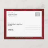 Cartes Pour Fêtes Annuelles Merry Christmas Holiday (Dos)