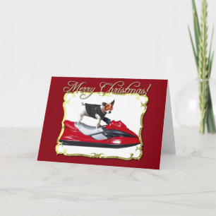 Cartes Pour Fêtes Annuelles Merry Christmas Jack Russell Terrier greeting card