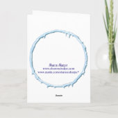 Cartes Pour Fêtes Annuelles MERRY CHRISTMAS JOURNAL CABINE par SHARON SHARPE (Dos)