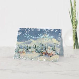 Cartes Pour Fêtes Annuelles MERRY CHRISTMAS MAISONS par SHARON SHARPE