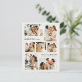 Cartes Pour Fêtes Annuelles Merry Christmas Modern 7-Photo Collage (Debout devant)