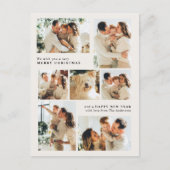 Cartes Pour Fêtes Annuelles Merry Christmas Modern 7-Photo Collage (Devant)