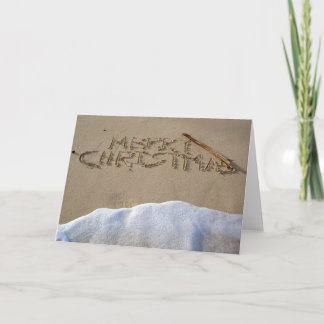 Cartes Pour Fêtes Annuelles Merry Christmas on the beach
