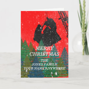 CARTES POUR FÊTES ANNUELLES MERRY CHRISTMAS OPÉRATEUR INGÉNIEUR DE CRANE OPÉRA