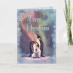 Cartes Pour Fêtes Annuelles MERRY CHRISTMAS PENGUINS par SHARON SHARPE