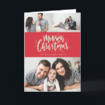 Cartes Pour Fêtes Annuelles MERRY CHRISTMAS photo christmas greeting card<br><div class="desc">Mettez en valeur votre photo de famille préférée sur vos cartes de fin de année cette saison ! Que vous fêtiez Noël, Hanoukka ou que vous souhaitiez simplement envoyer un message de voeux de Nouvel An à vos amis et votre famille, Blush Paper Co. a la carte de vacances parfaite...</div>