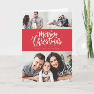 Cartes Pour Fêtes Annuelles MERRY CHRISTMAS photo christmas greeting card